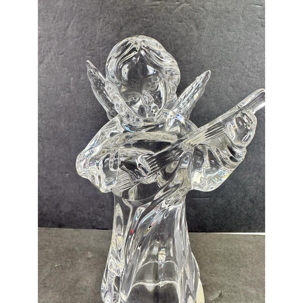 Mikasa Herald Collection Angelic Mandolin Angel Lead Crystal Germany 8.25" - Picture 2 of 11